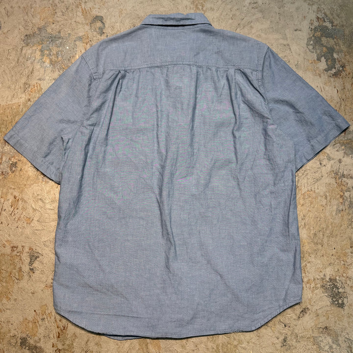 古着 carhartt/カーハート/ ボタンダウン半袖シャツ/ 無地/ サイズL