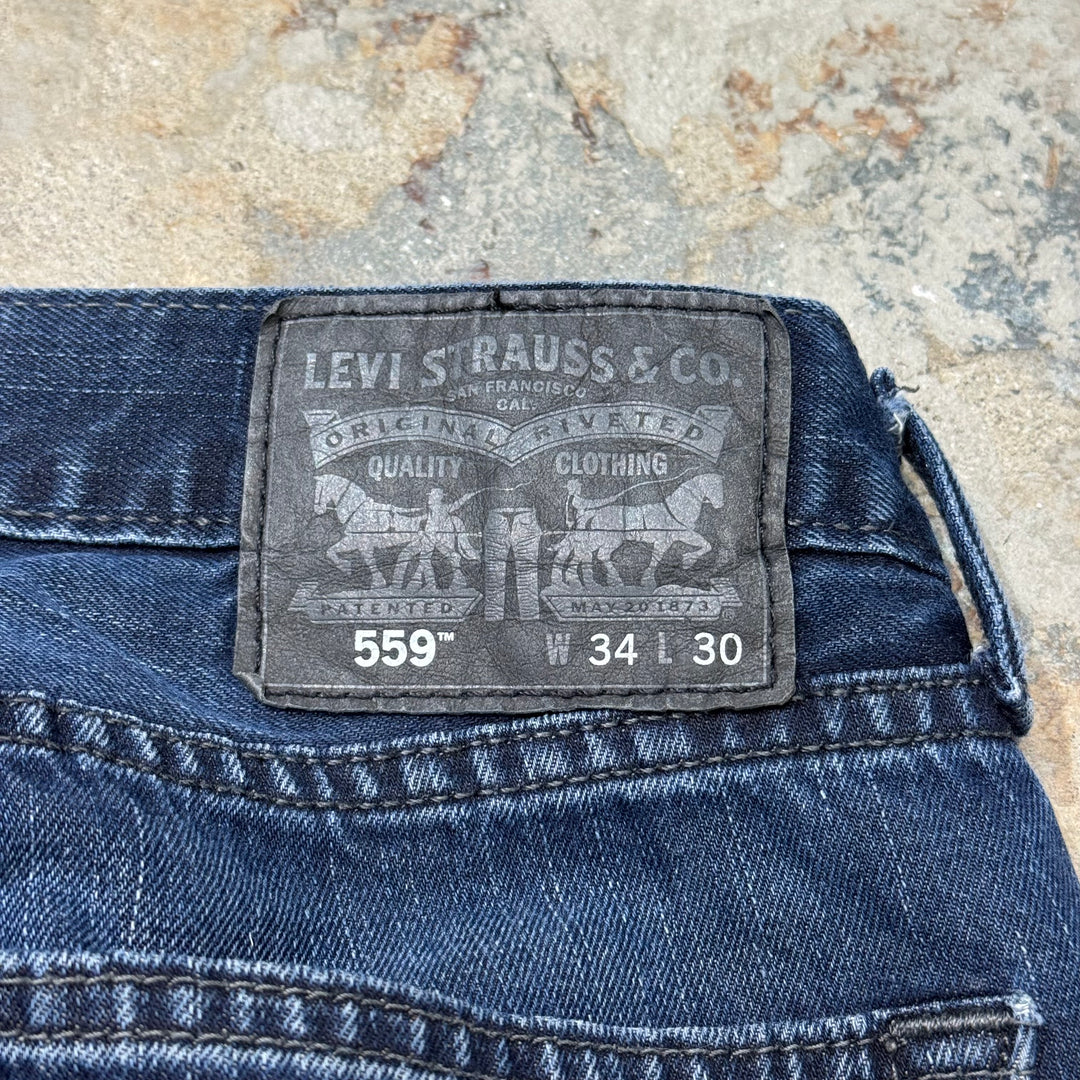 二手衣服Levi的/ Levi/牛仔褲/ 559/實際尺寸33 x 28