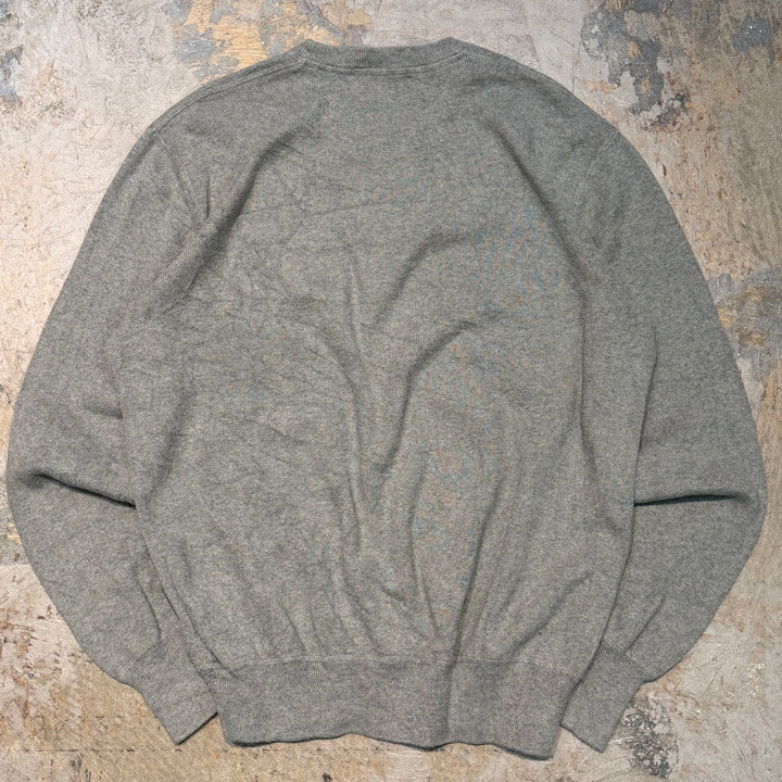 古着 POLO by Ralph Lauren / ポロラルフローレン/ Vガゼット/ クルーネックコットンニットセーター/サイズXS