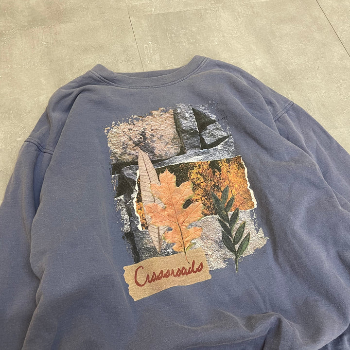 #2008 古着 Unknow/Crewneck Sweatshirts/クルーネックスウェット/大判プリント/MADE IN CANADA/サイズ3XL