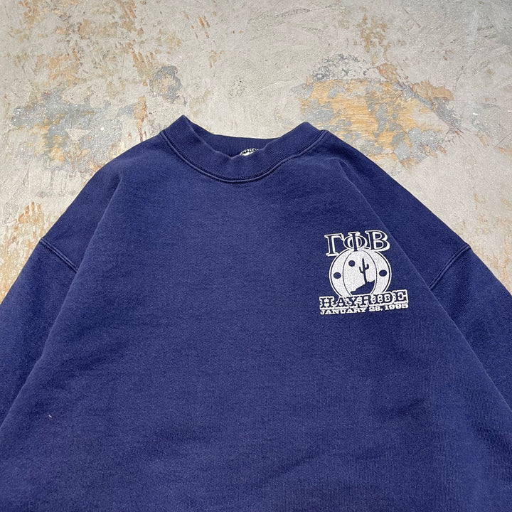 #4105 古着 95's FRUIT OF THE LOOM/フルーツオブザルーム/Crew Neck Sweat Shirts/クルーネックスウェット/HAYRIDE JANUARY 28,1995/MADE IN U.S.A/サイズL