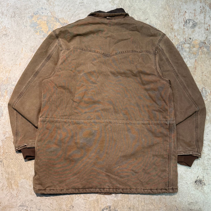 중고 의류 Carhartt/ Choa 코트/ 오리 직물/ 코듀로이 칼라/ 안감 담요/ 크기 3xl에 해당합니다.