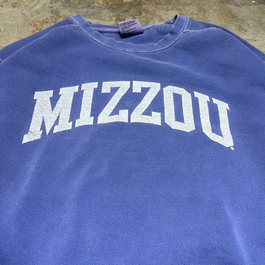 #4073 古着 Unknow/Crew neck College Sweat/クルーネックカレッジスウェット/MIZZOU/ミズーリ大学/サイズM