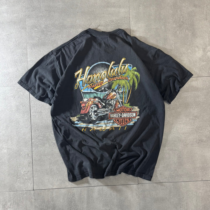 古着 USA製 Harley-Davidson ハーレーダビッドソン プリントTシャツ サイズXL