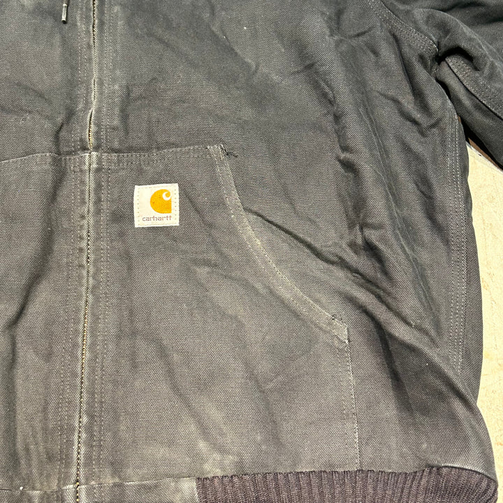 古着 90's carhartt/ カーハート/ アクティブジャケット/ ダック地/ 中綿/ J140 BLK/サイズM