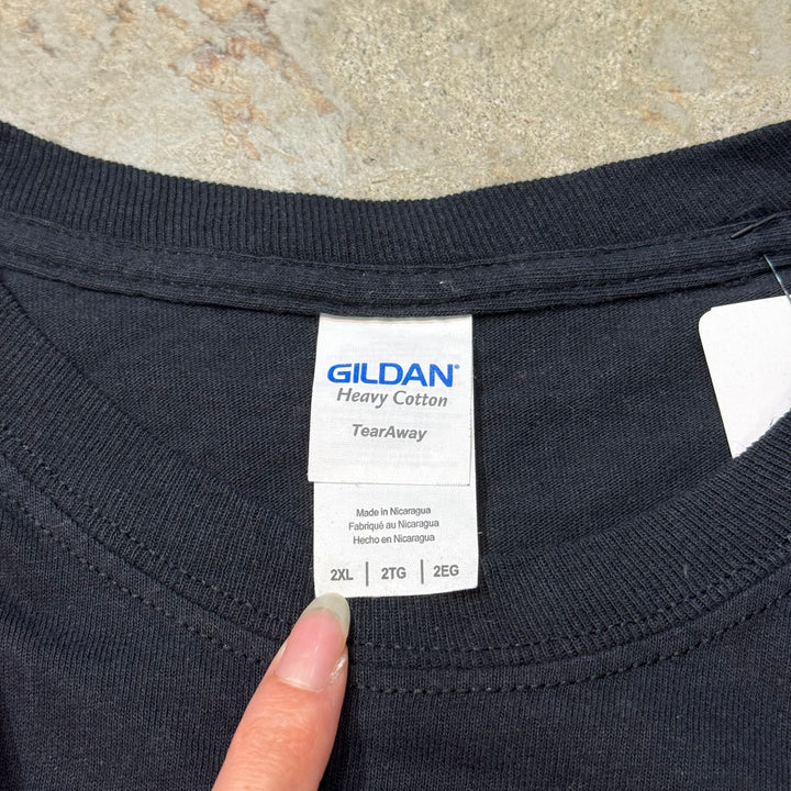 古着 GILDAN/ ギルダン/ プリントTシャツ/ スケルトン/ サイズ2XL