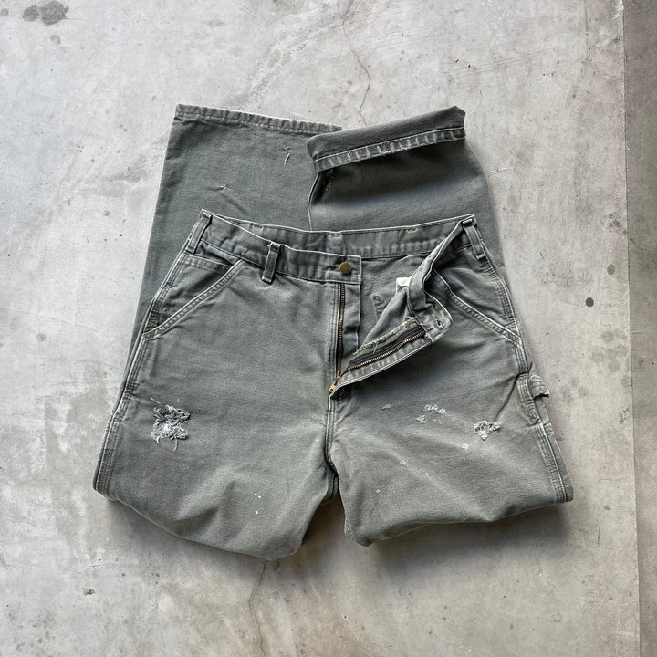 古着 Carhartt/カーハート/ダック地ペインターパンツ/実寸サイズ34×32