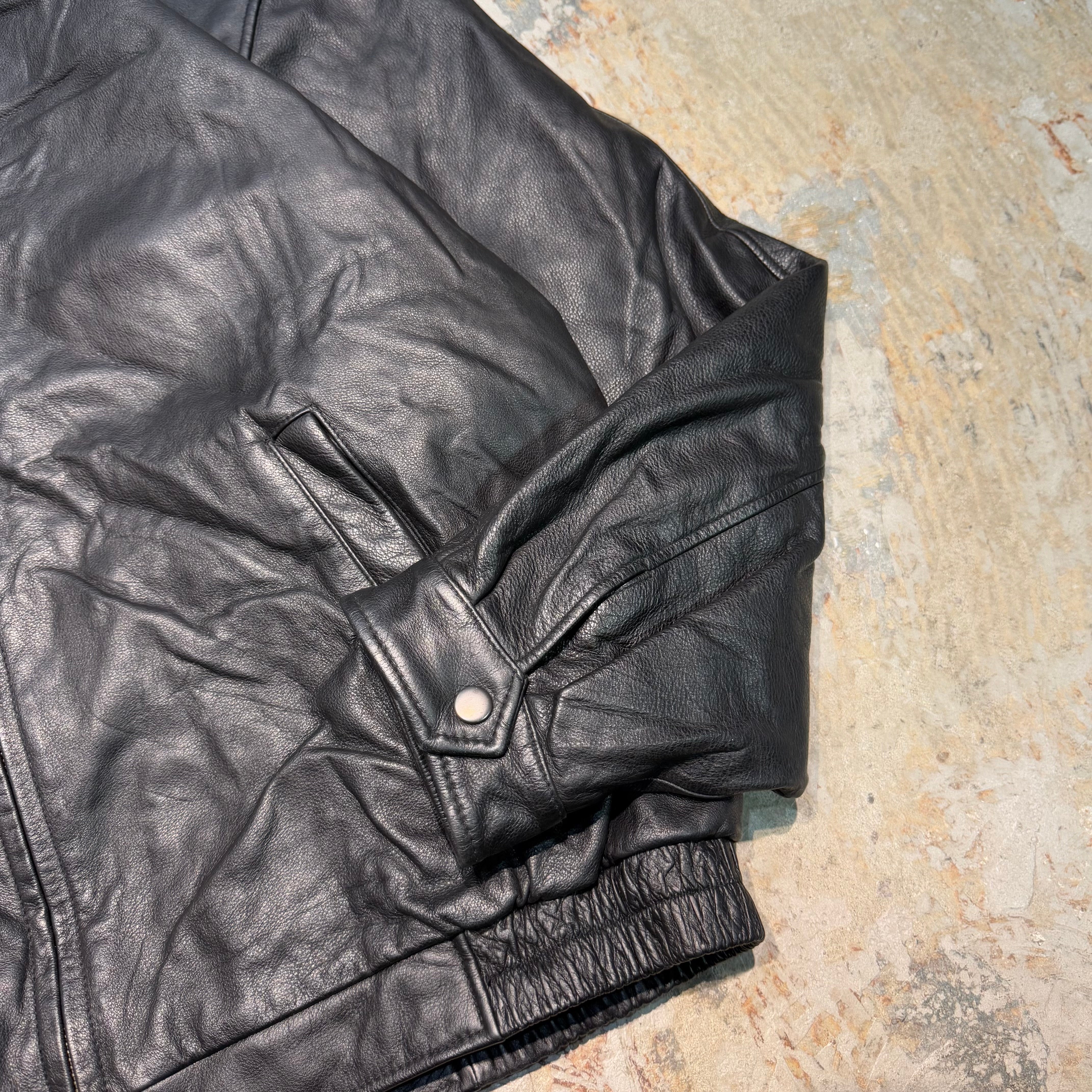 古着 croft&barrow/ ジップアップレザージャケット/ サイズXL – 古着屋