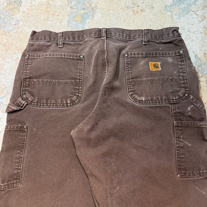 古着 Carhartt/カーハート/ダック地ペインターパンツ/ダブルニー/実寸サイズ36×29