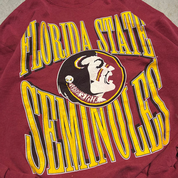 #3963古着 Hanes/ヘインズ/Crew neck sweat/クルーネックスウェット/FLORIDA STATE SEMINOLES/サイズXL