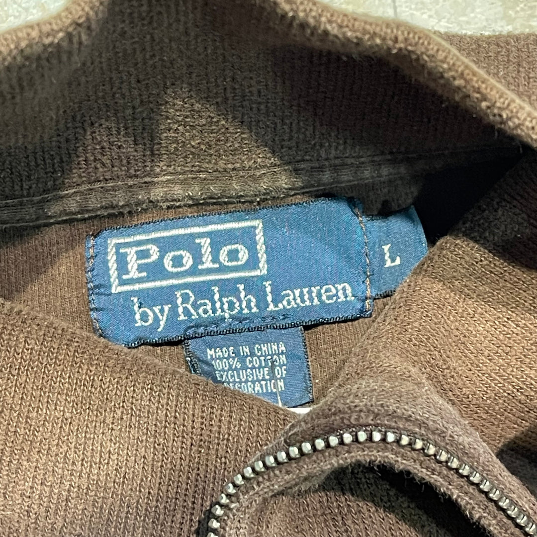 #3866 古着 POLO by Ralph Lauren/ポロバイラルフローレン/Half zip knit Sweater /ハーフジップニットセーター/ サイズL