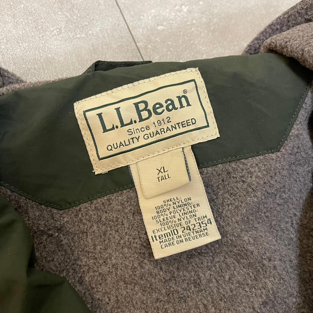 #1810 古着L.L.Bean/エルエルビーン/Shelled Fleece/シェルドフリース/ナイロンジャケット/裏地フリース/サイズXL