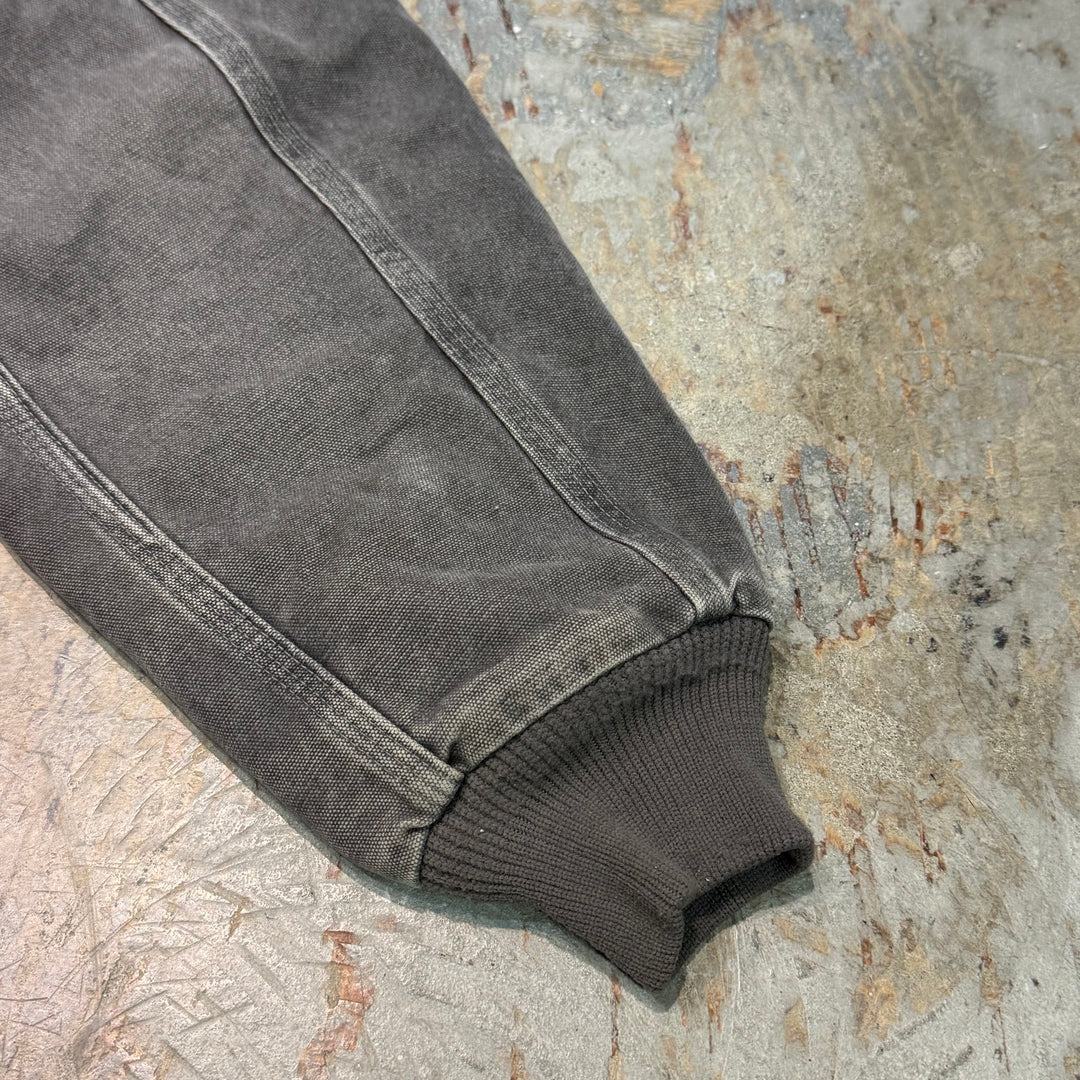 중고 의류 CARHARTT/ SANTA FE 재킷/ 오리 직물/ 퀼트 라이닝/ 코듀로이 칼라/ 크기 M에 해당합니다.