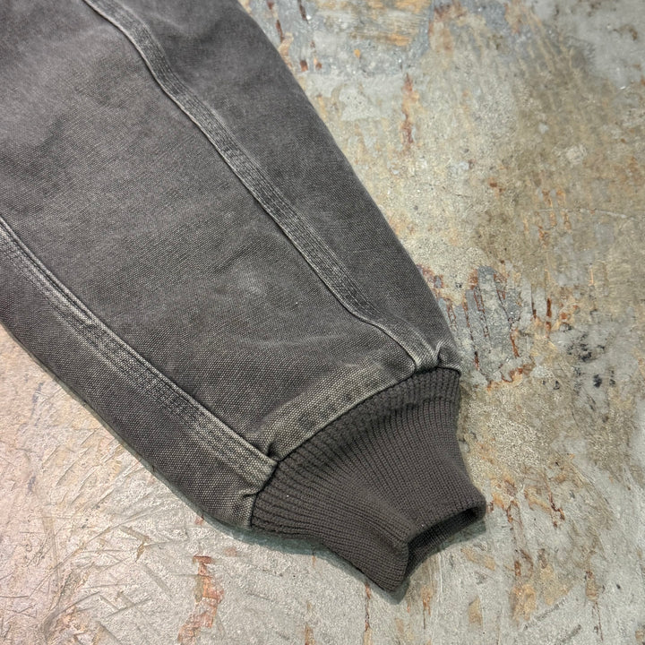 중고 의류 CARHARTT/ SANTA FE 재킷/ 오리 직물/ 퀼트 라이닝/ 코듀로이 칼라/ 크기 M에 해당합니다.