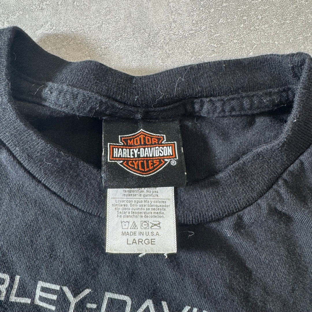 古着 USA製 Harley-Davidson ハーレーダビッドソン プリントTシャツ サイズL