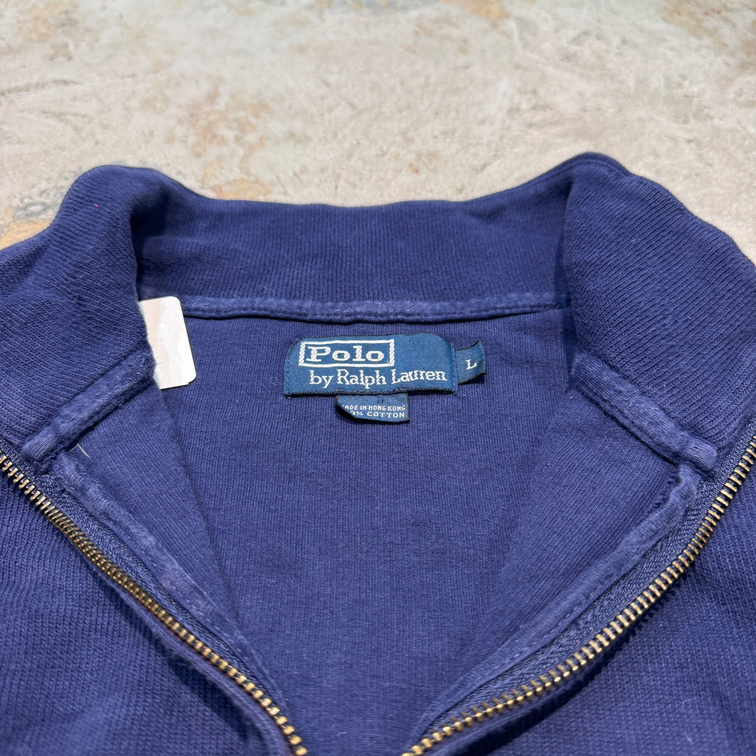 古着 POLO by Ralph Lauren/ ポロ バイ ラルフローレン/ ハーフジップニットセーター/ サイズL