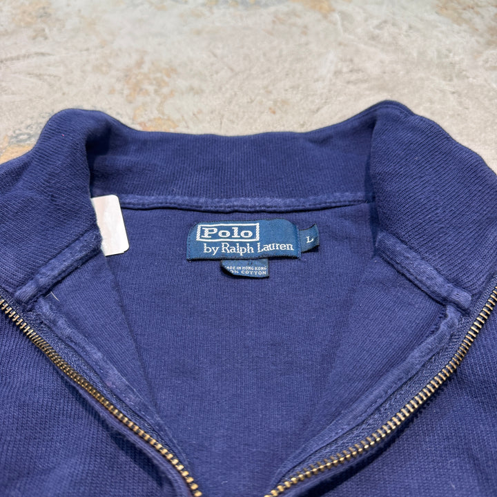 古着 POLO by Ralph Lauren/ ポロ バイ ラルフローレン/ ハーフジップニットセーター/ サイズL