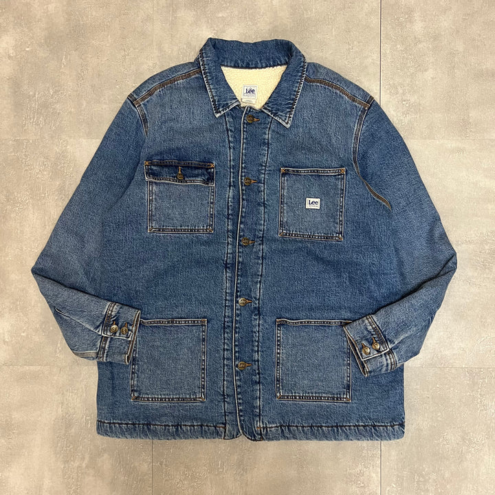 #1839 古着/Lee/リー/Denim boa jacket/デニムジャケット/サイズXL