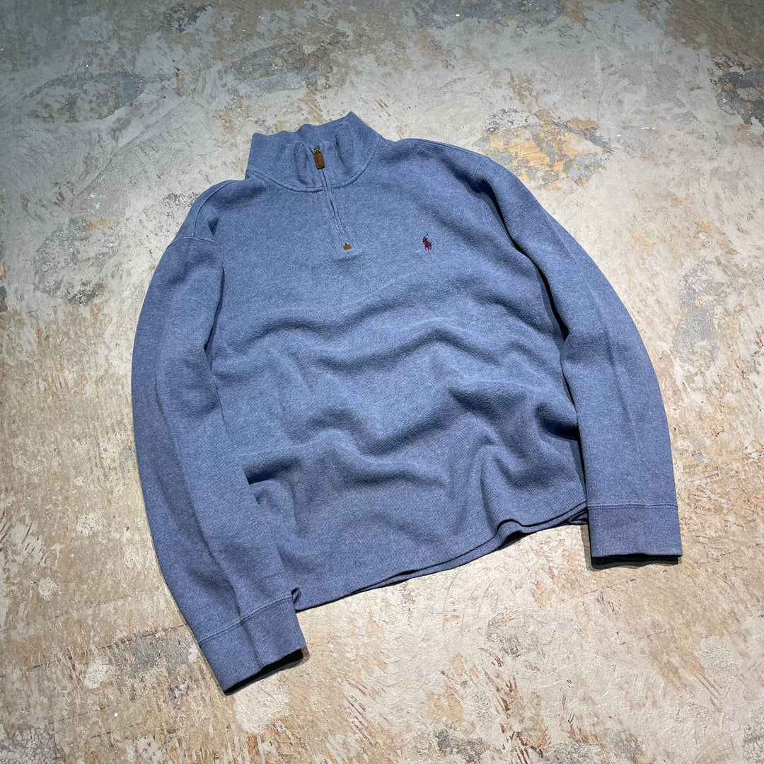 #3860 古着POLO by Ralph Lauren/ポロバイラルフローレン/Half zip knit/ハーフジップニット/サイズXL