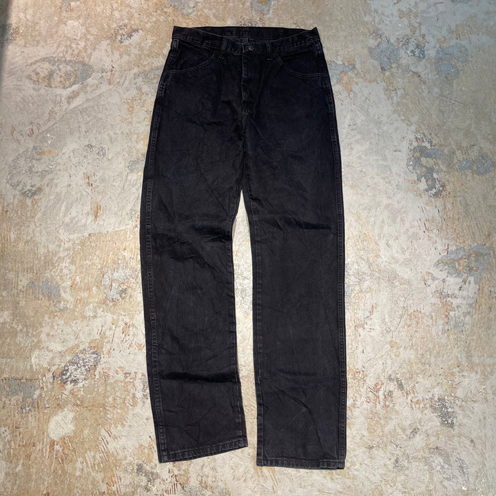 #4274 古着 RUSTLER/ラスラー/Black Denim Pants/ブラックデニムパンツ/サイズ34×34