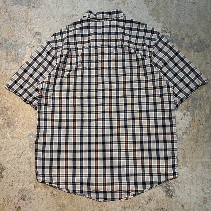 古着 Timberland/ ティンバーランド/ ボタンダウン半袖シャツ/ チェック柄/ サイズXL