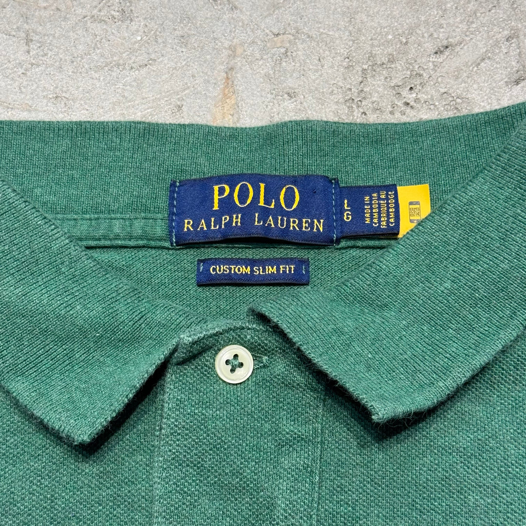 古着 polo by ralph lauren/ ポロ バイ ラルフローレン/ 半袖ポロシャツ/ サイズL