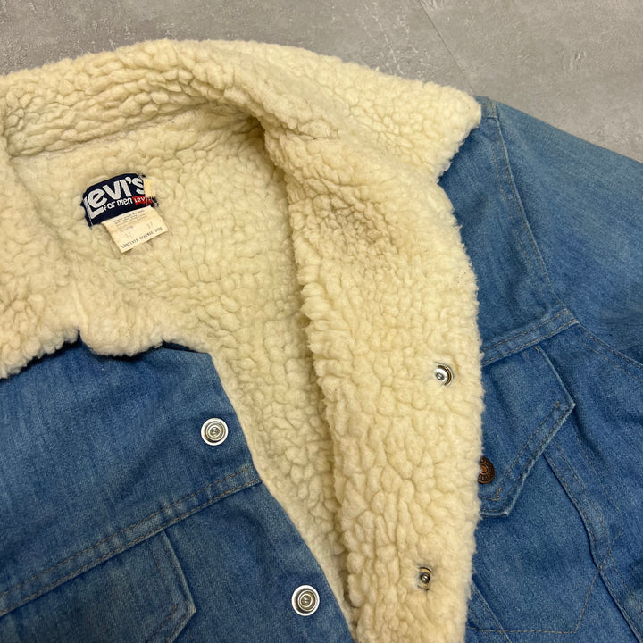 #K1831 古着 70's/Levi's/リーバイス/Denim boa jacket/デニムボアジャケット/MADE IN USA サイズM相当