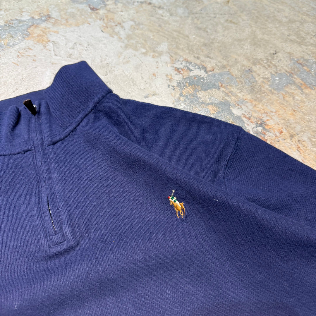 古着 POLO by Ralph Lauren/ ポロラルフローレン/ ハーフジップニットセーター/ サイズXL