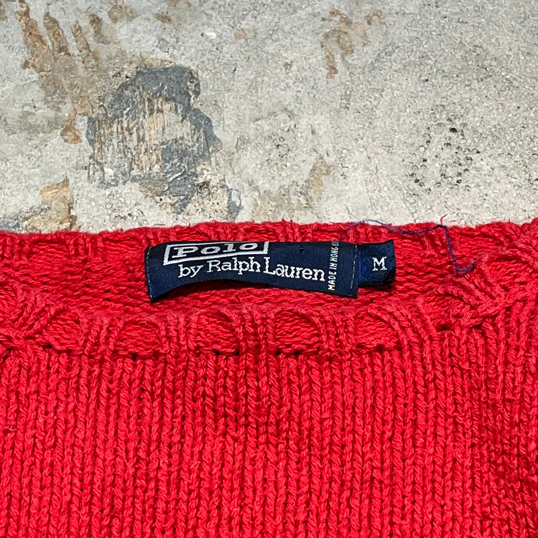 #3615古着/ラルフローレン/POLObyRalphLauren/コットンニット/Cottonknit/サイズM