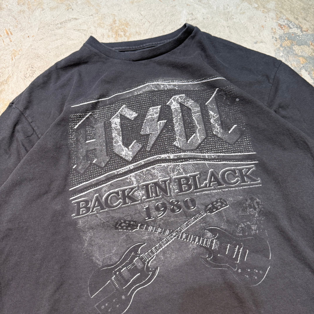 빈티지 AC/DC/아티스트 티셔츠/프린트 티셔츠/크기 XL