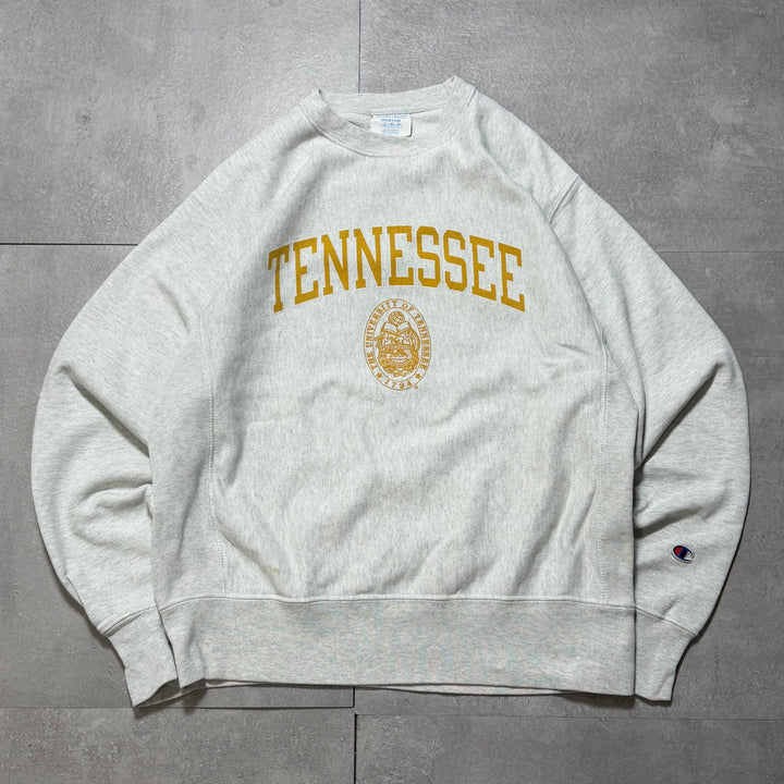 古着 Champion/ チャンピオン/リバースウィーブ/ クルーネックスウェット/ カレッジロゴ/ サイズM