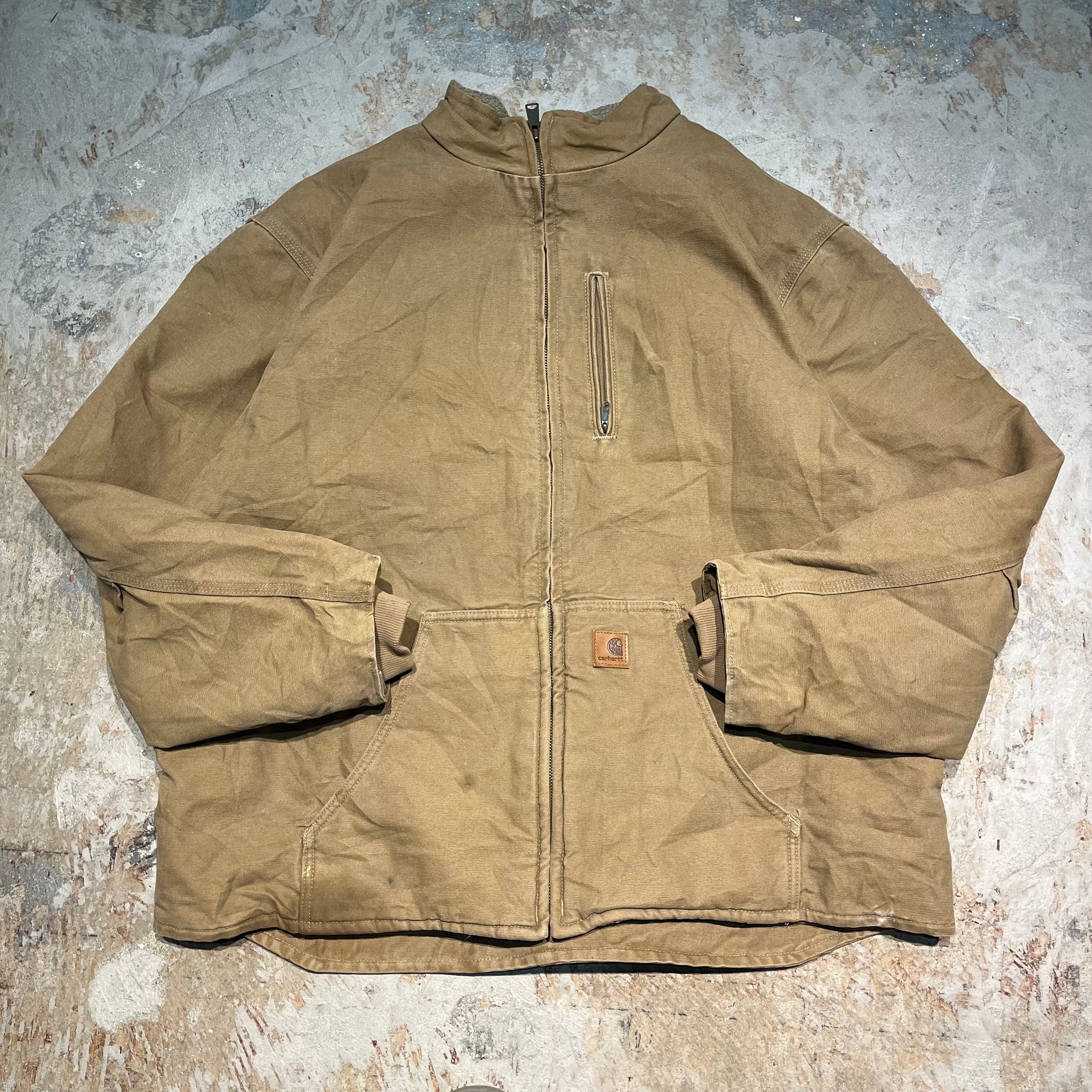 3420 古着 Carhartt/カーハート/Muskegon Jacket/ダック地 裏フリースジャケット/サイズ2XL – 古着屋 MUJIN