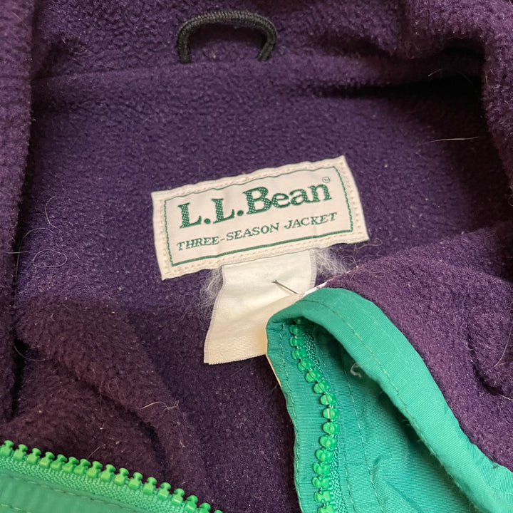 #1792 Used clothes LLBean / Three Season Jacket / Nylon jacket / Fleece lining / Size M equivalent