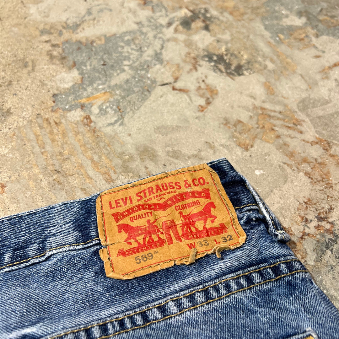 古着 Levi's/リーバイス/Denim Pants/デニムパンツ/569/実寸サイズ35×31