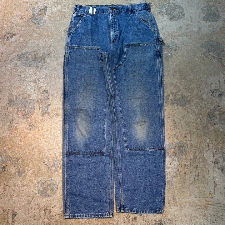 旧衣服USA制Carhartt/车心/双缝漆裤子/实际尺寸33×34