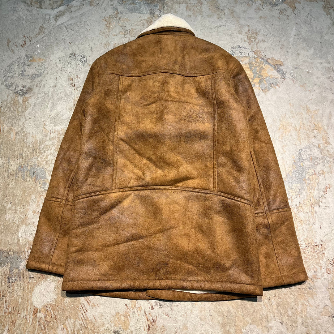 #3159 古着 Unknow/front button Shearling Jacket/フロントボタンシアリングジャケット/サイズXS