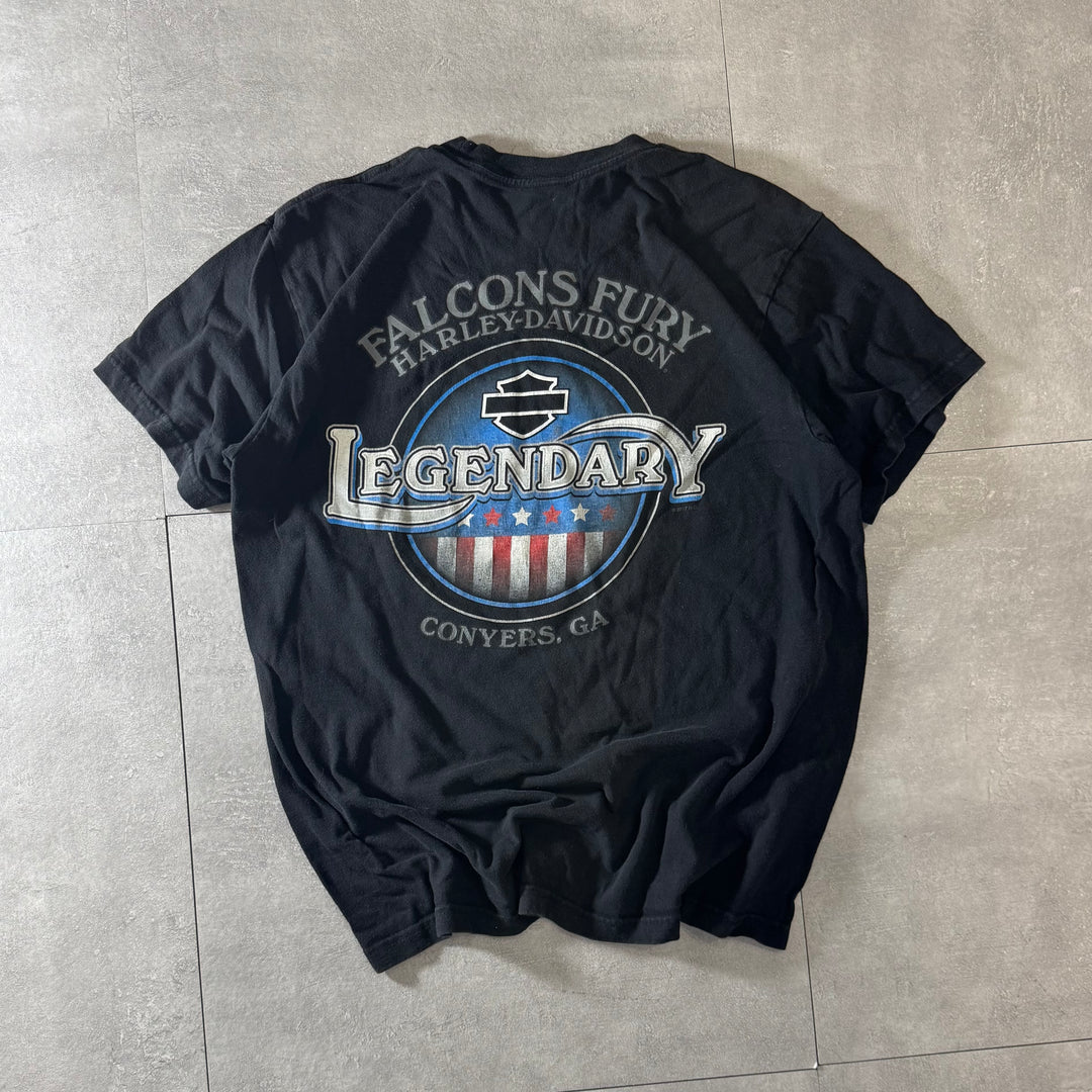 古着 USA製 Harley-Davidson ハーレーダビッドソン プリントTシャツ サイズL