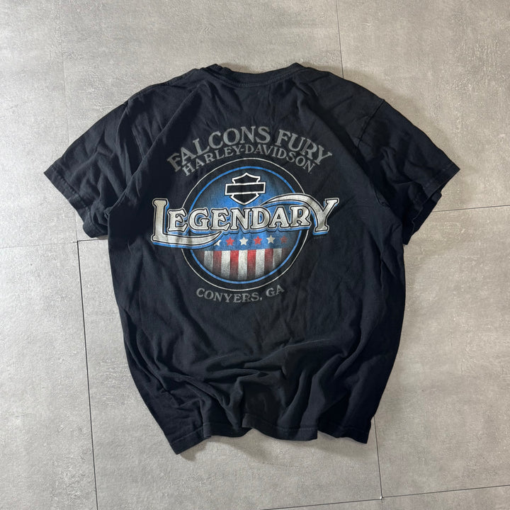 古着 USA製 Harley-Davidson ハーレーダビッドソン プリントTシャツ サイズL