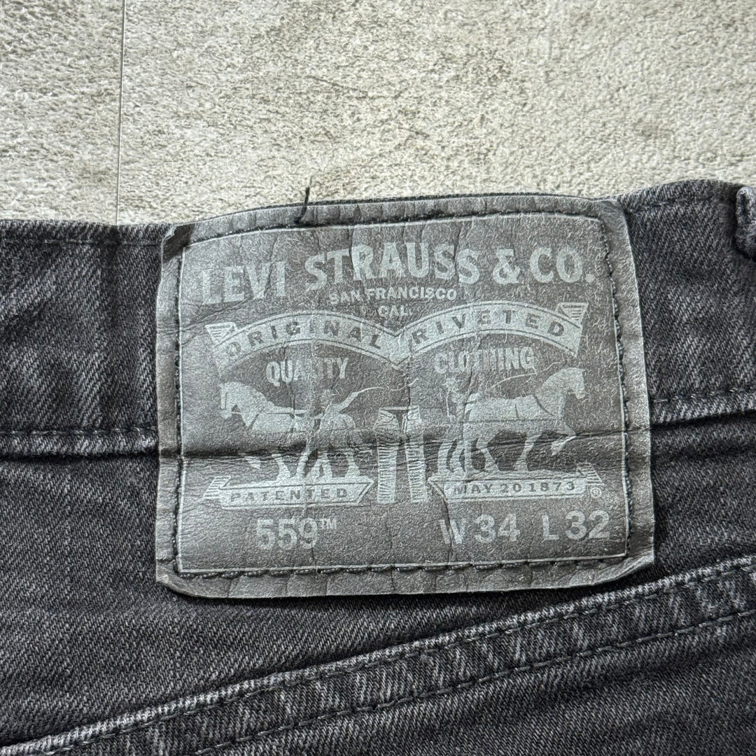 古着 Levi's/ リーバイス/ ブラックデニムパンツ/ 559/ 実寸サイズ31×30