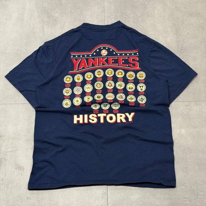 古着 Majestic/ マジェスティック/ New York Yankees/ニューヨーク ヤンキース/ プリントTシャツ/ サイズL