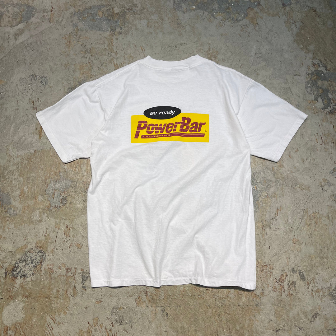 古着 USA製 90's USAVINTAGE / mayo surper bowl of fitness / マヨスーパーボウルフィットネス / ヴィンテージ シングルステッチ プリントTシャツ/サイズXL相当