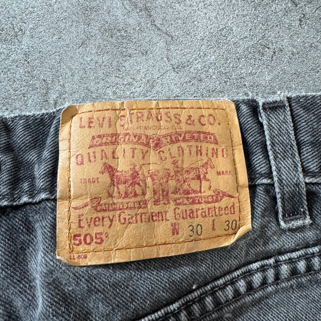 古着 Levi's/ リーバイス/ ブラックデニムパンツ/ 実寸サイズ29×29