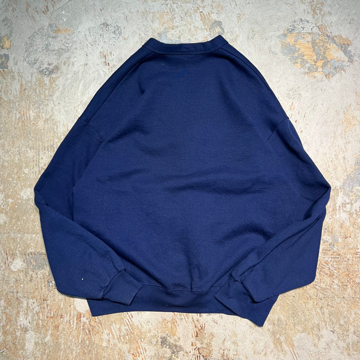 #3458 古着 Unknow/Sweat Cardigan/スウェットカーディガン/企業ロゴ/サイズL相当