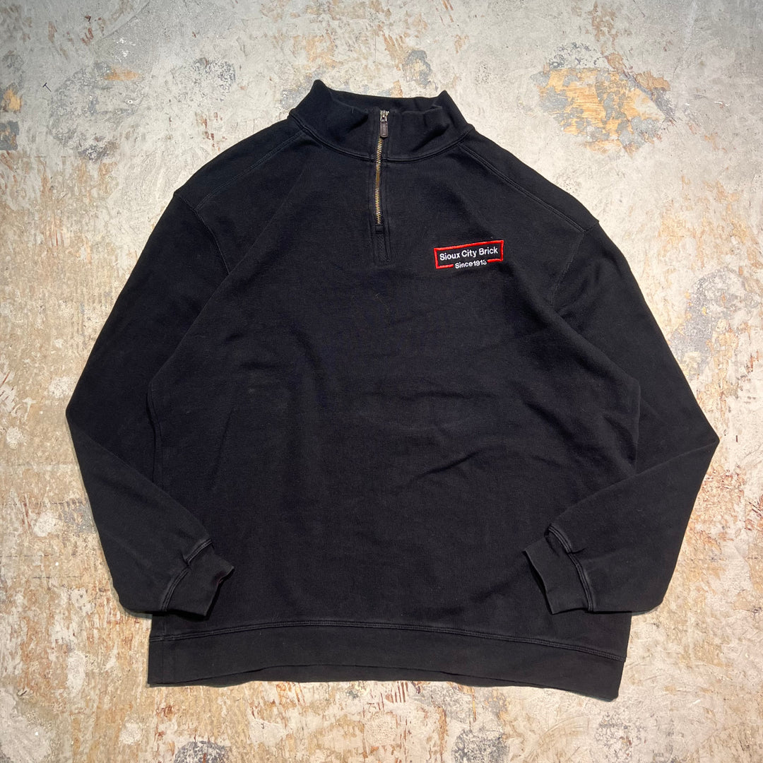 #1976 古着 Unknow/Half zip sweat/ハーフジップスウェット/サイズ2XL