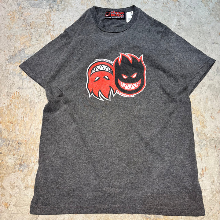 Used clothing Made in USA SPITFIRE WHEELS/ Printed T-shirt/ Equivalent to size M