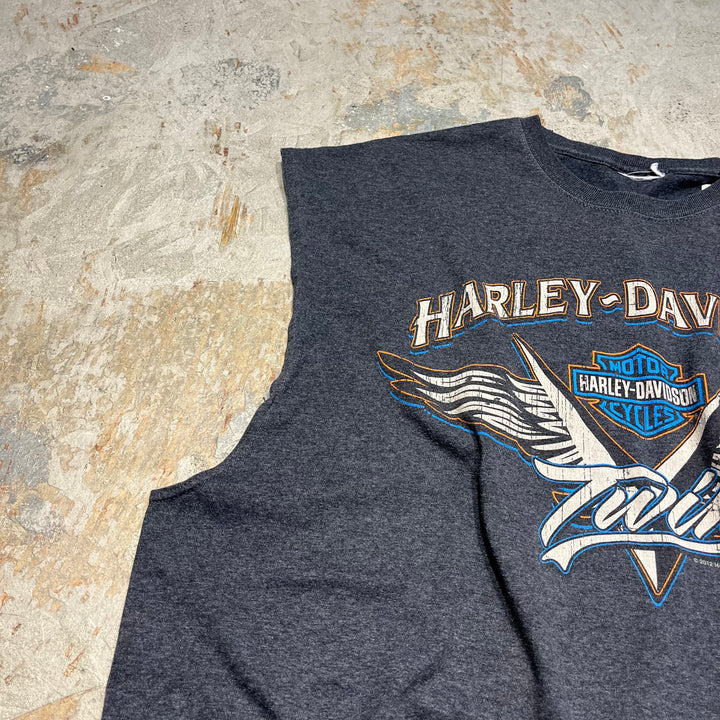 古着 Harley-Davidson/ハーレー ダビッドソン カリフォルニア州 カマリロ プリントTシャツ サイズXXXL相当