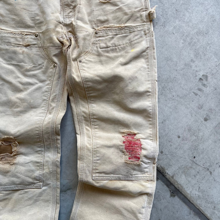 古着 USA製 Carhartt/カーハート/ダック地ペインターパンツ/ダブルニー/実寸サイズ33×31