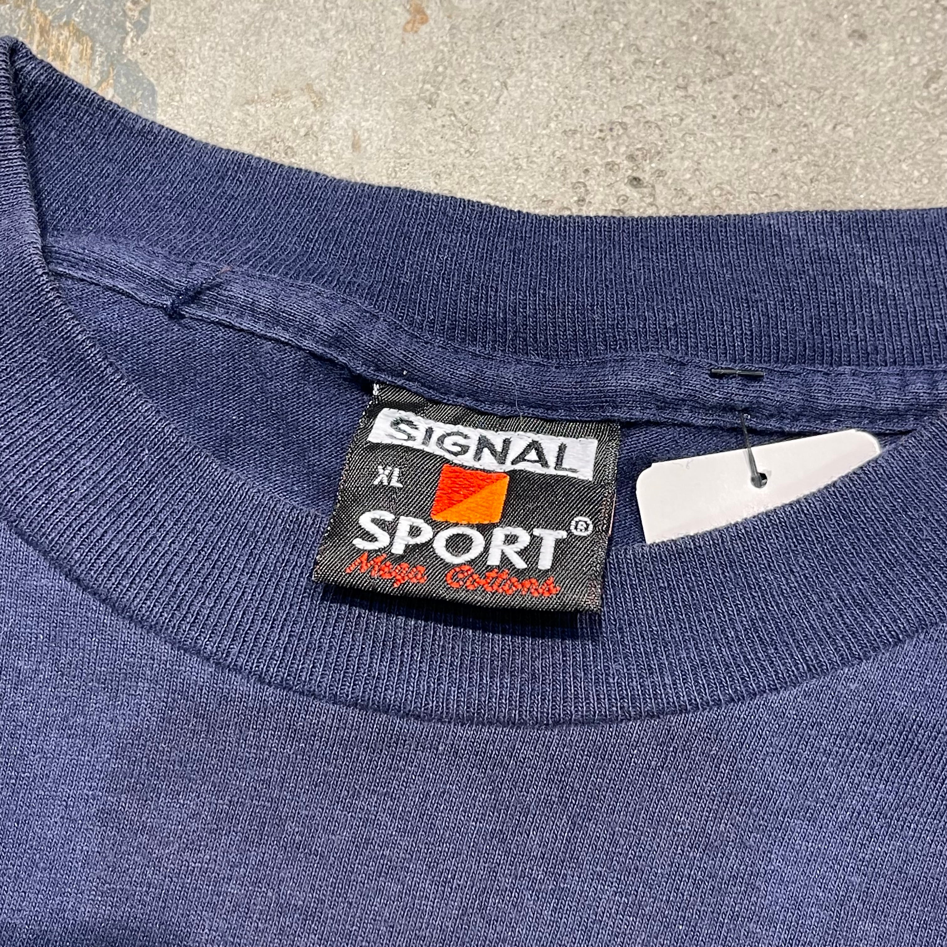古着 90's USA製 SIGNAL SPORT / 雀 /シングルステッチ プリント