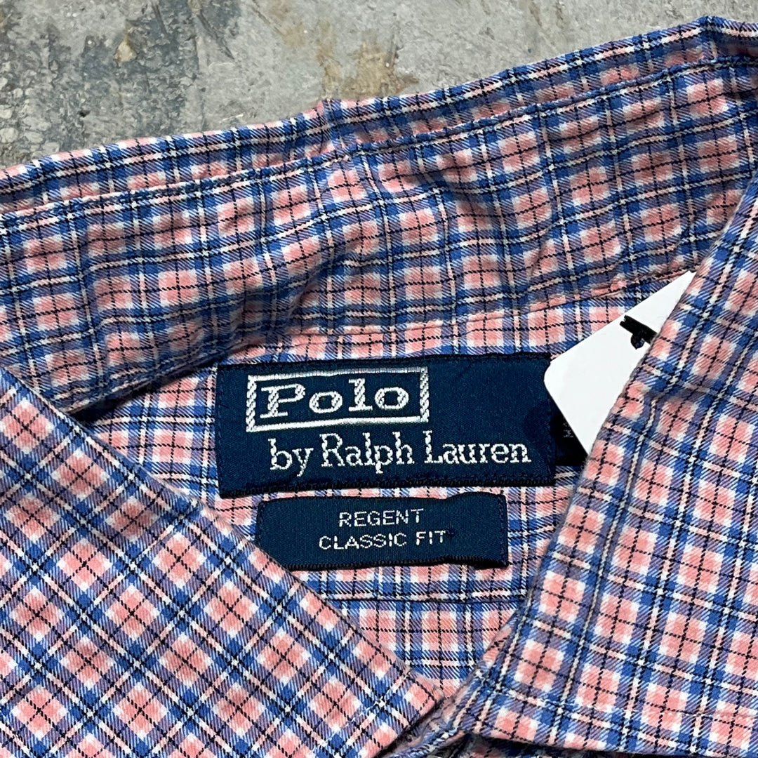 #4412 古着 Ralph Lauren/ラルフローレン/Long Sleeve Shirt/長袖シャツ/Check/チェック/REGENT/サイズXL