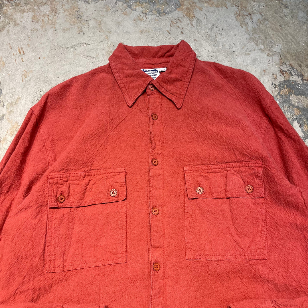 #4425 古着 Tilley Cotton/Long Sleeve Shirt/長袖シャツ/サイズS